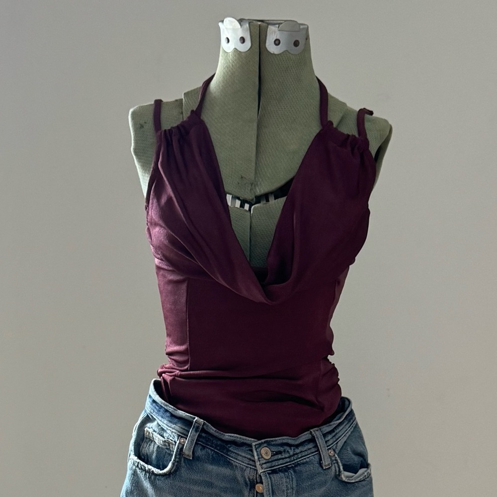 Free People | Burgundy Bodysuit | S